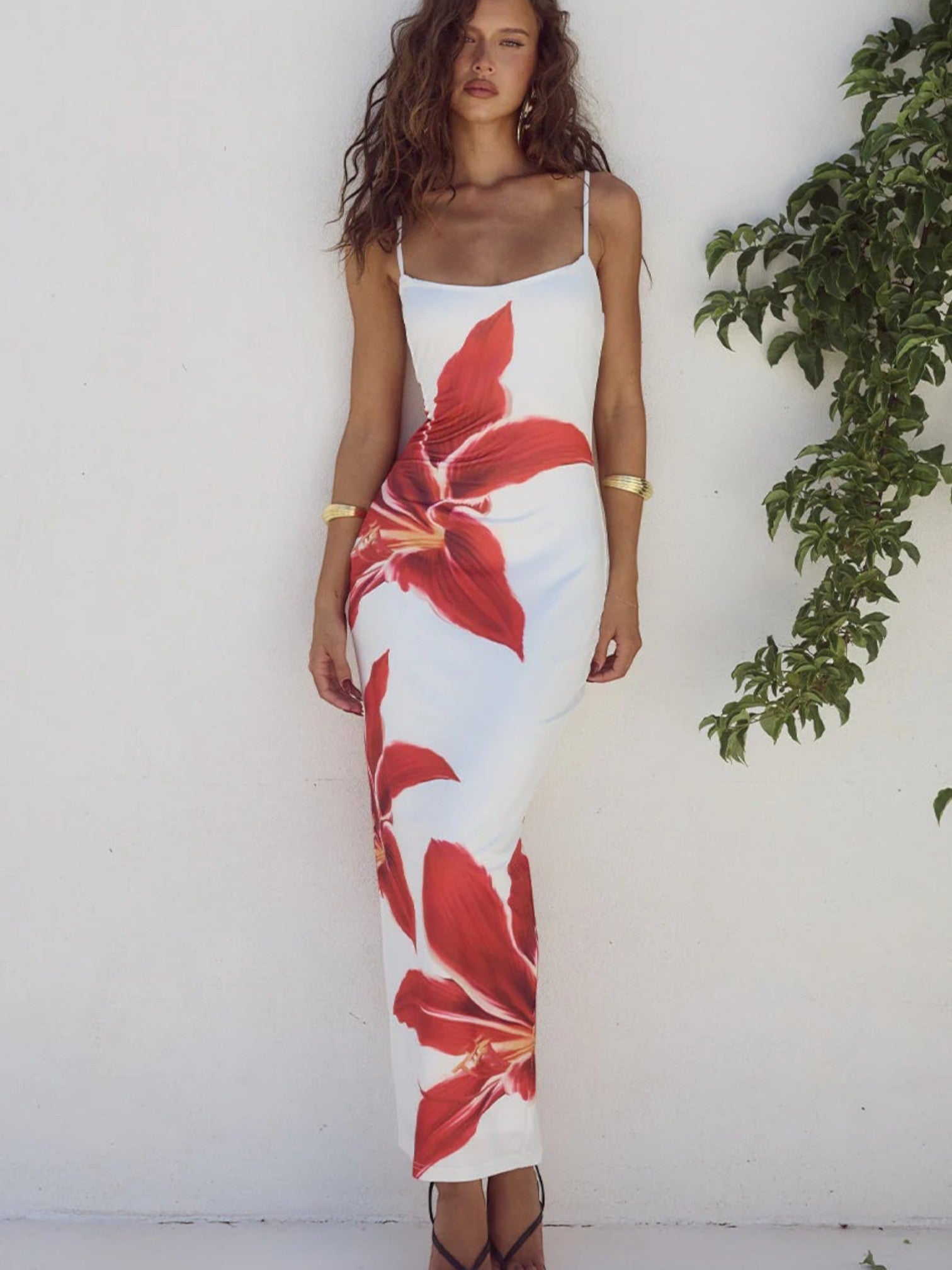 Chloé – Robe D’Été Longue À Fleurs Pour Femme – Maxi