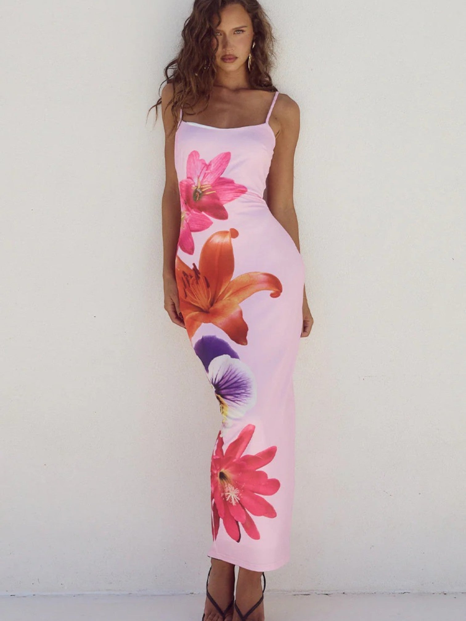 Chloé – Robe D’Été Longue À Fleurs Pour Femme – Maxi