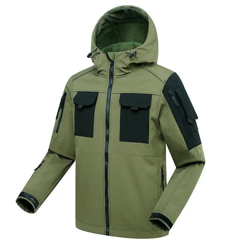 Nordfall - Ensemble Outdoor Cargo Imperméable et Coupe-Vent pour Hommes, Veste et Pantalon