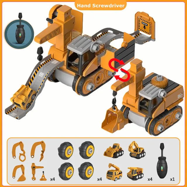 Set de Jeu Véhicules de Construction - Éducatif et Interactif