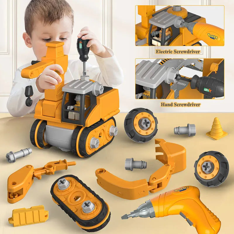 Set de Jeu Véhicules de Construction - Éducatif et Interactif