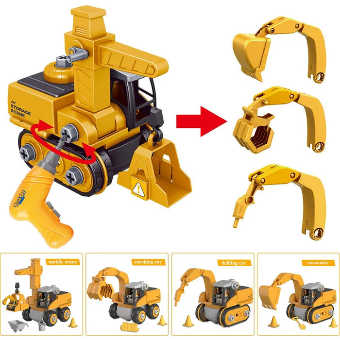 Set de Jeu Véhicules de Construction - Éducatif et Interactif