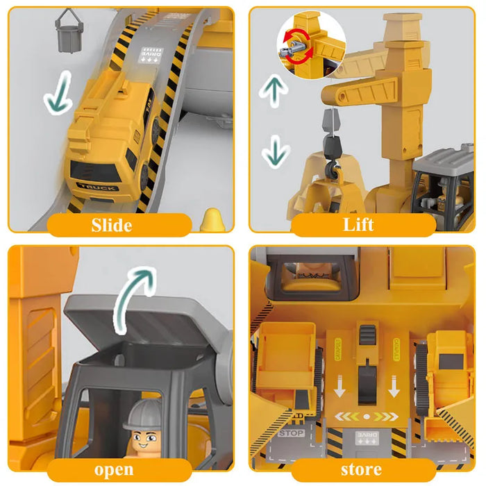 Set de Jeu Véhicules de Construction - Éducatif et Interactif