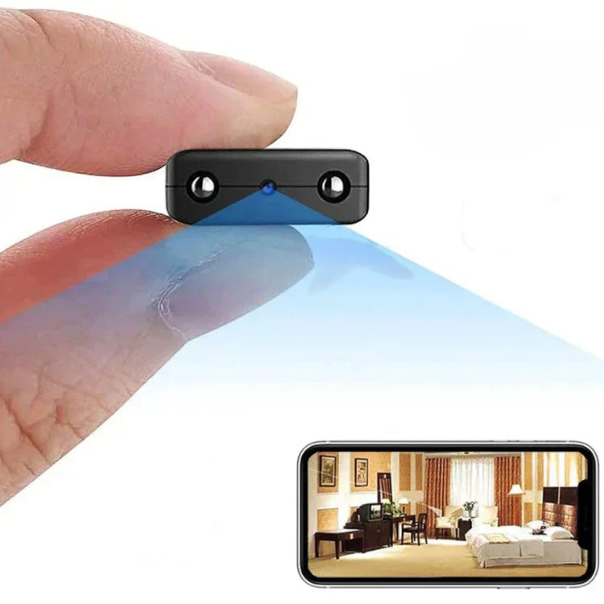 Caméra Micro HD avec WiFi et Audio – Sécurité Compacte avec Vision Nocturne – StealthView
