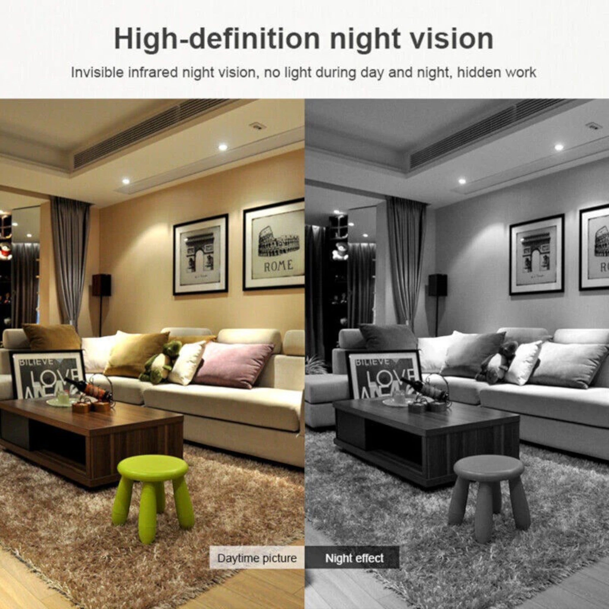 Caméra Micro HD avec WiFi et Audio – Sécurité Compacte avec Vision Nocturne – StealthView