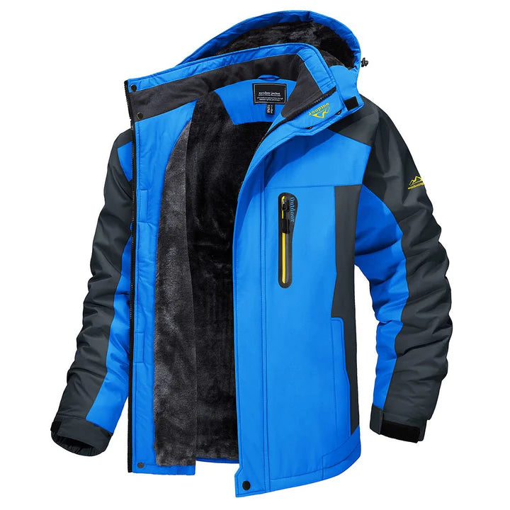 BouclierFroid - Veste d'hiver outdoor doublée, coupe-vent et imperméable