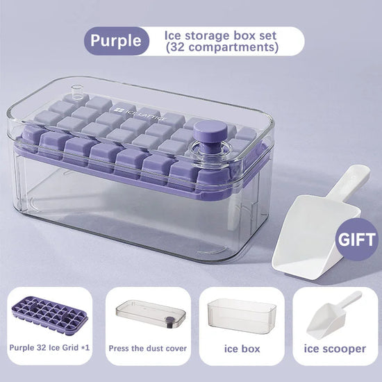 Bac à Glaçons en Silicone 32 Compartiments – Souple, Démoulage Facile & Sans BPA – FlexiFreeze