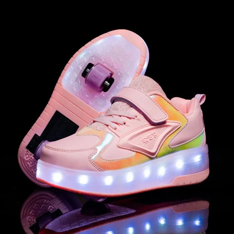 LumiRiders - Chaussures à Roues LED pour Enfants