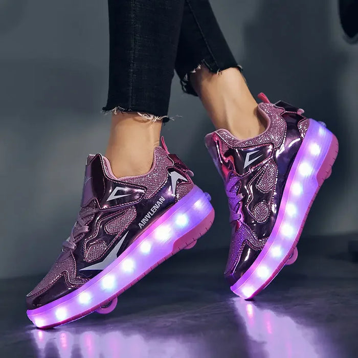 LumiRiders - Chaussures à Roues LED pour Enfants