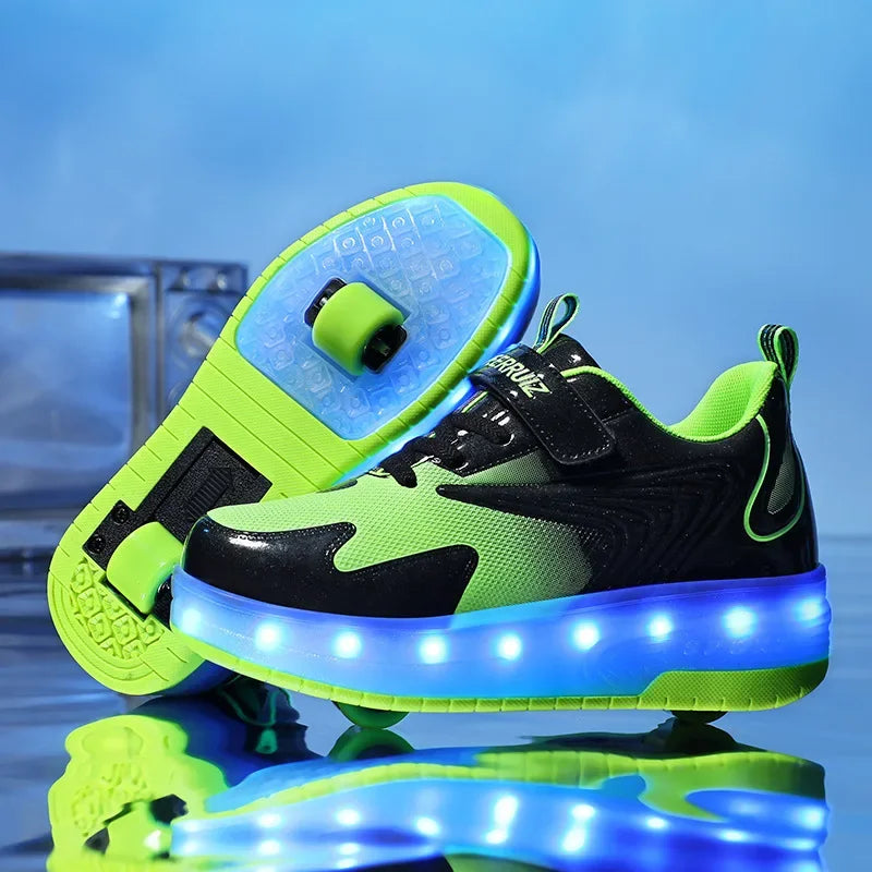 LumiRiders - Chaussures à Roues LED pour Enfants