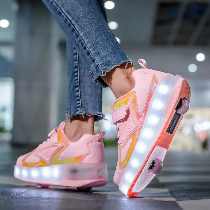 LumiRiders - Chaussures à Roues LED pour Enfants