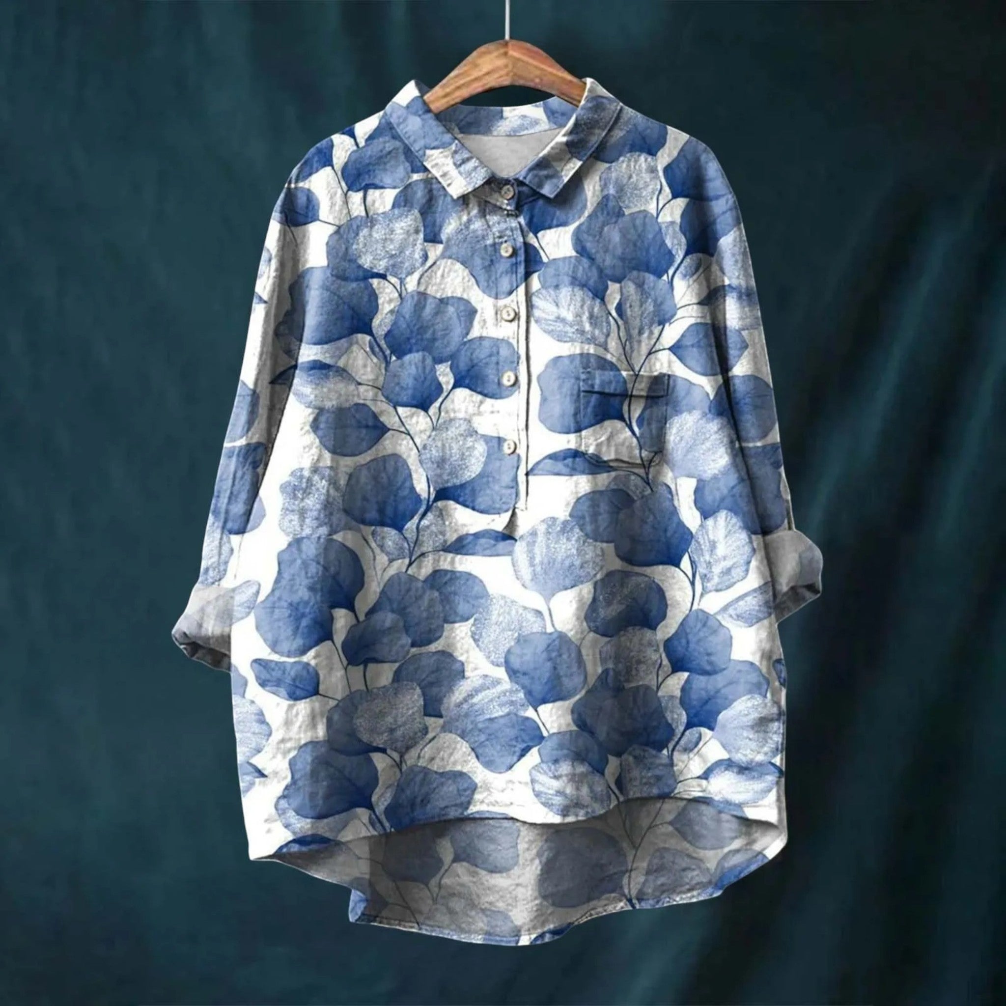 Chemise Florale Élégante à Manches Longues – Léonie