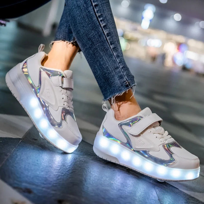 LumiRiders - Chaussures à Roues LED pour Enfants