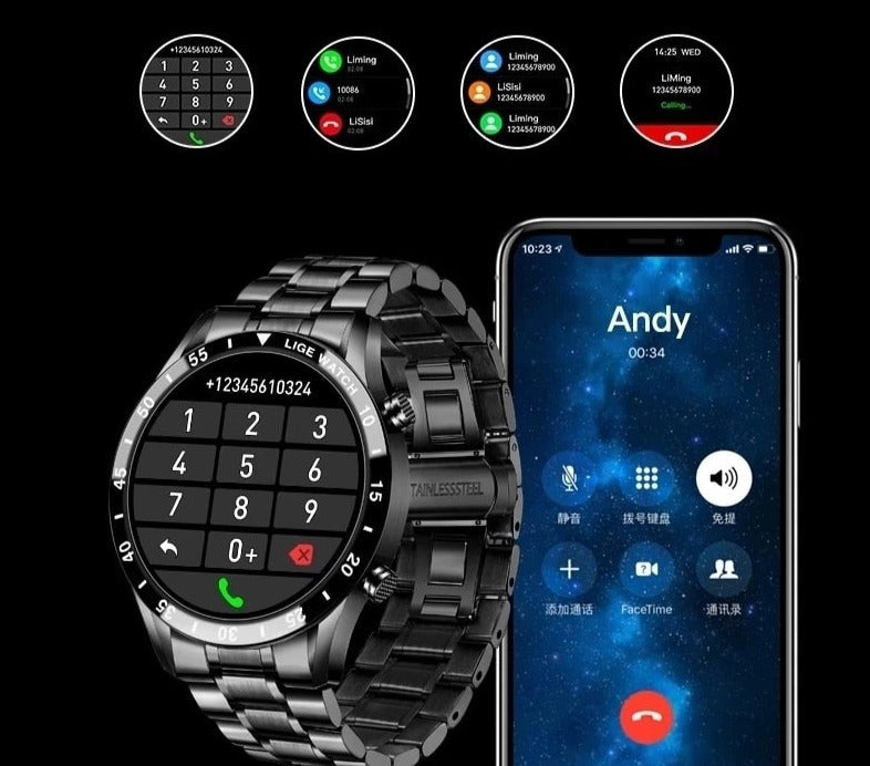 Montre Connectée Luxe 4G - Pour Appels et Connectivité avec Style
