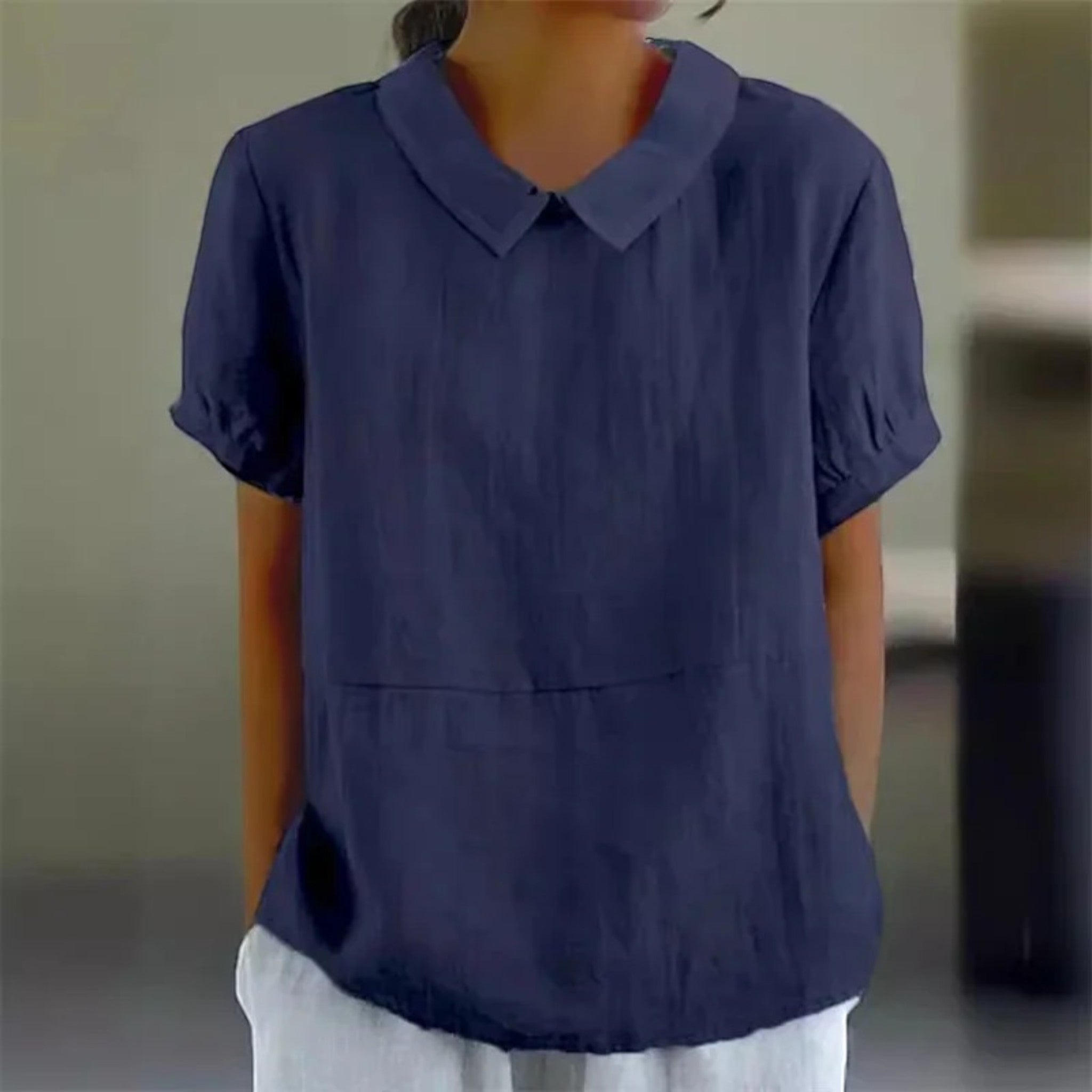 Anouk | Chemisier Confortable Pour Femmes | Manches Courtes