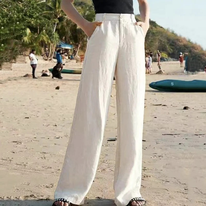 Pantalon Femme Classique à Jambes Évasées – Élégance & Confort – BelleFlare