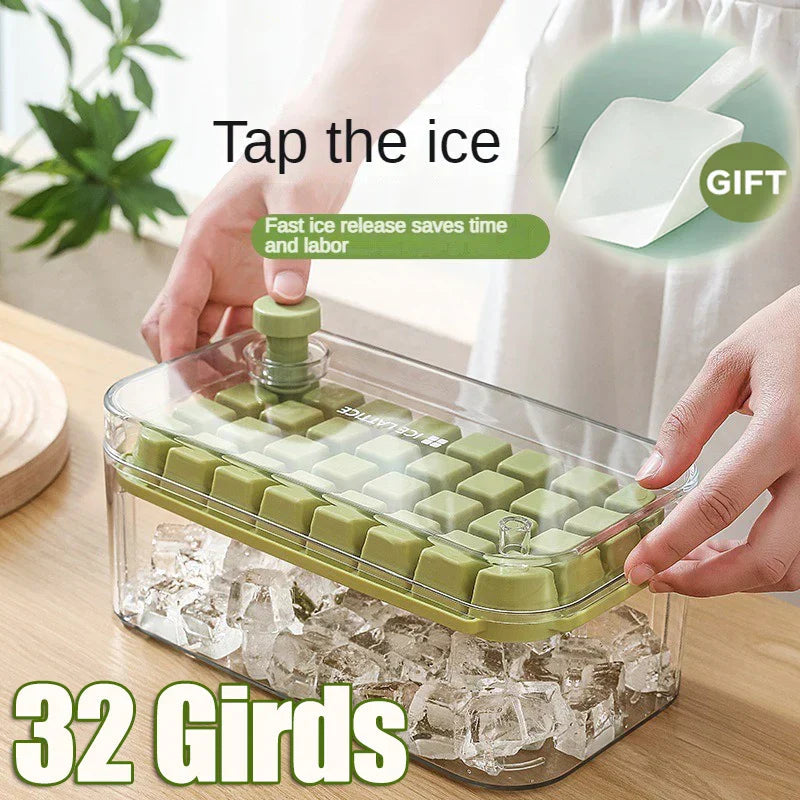 Bac à Glaçons en Silicone 32 Compartiments – Souple, Démoulage Facile & Sans BPA – FlexiFreeze