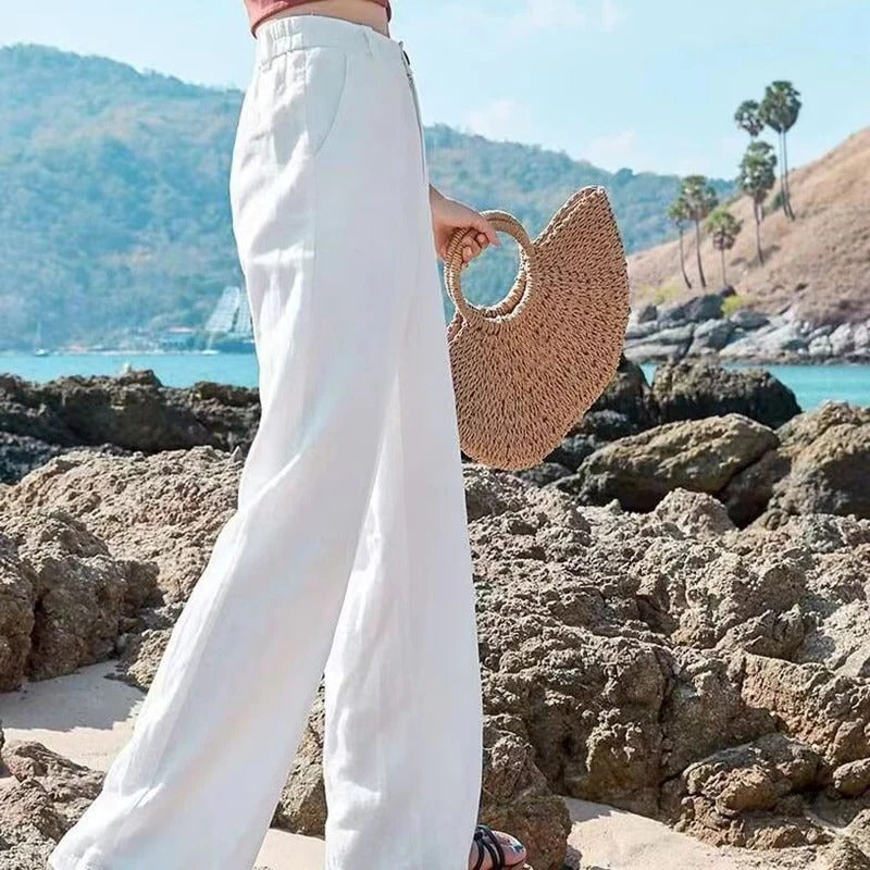 Pantalon Femme Classique à Jambes Évasées – Élégance & Confort – BelleFlare