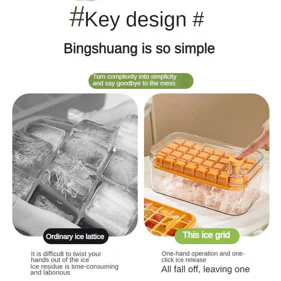 Bac à Glaçons en Silicone 32 Compartiments – Souple, Démoulage Facile & Sans BPA – FlexiFreeze