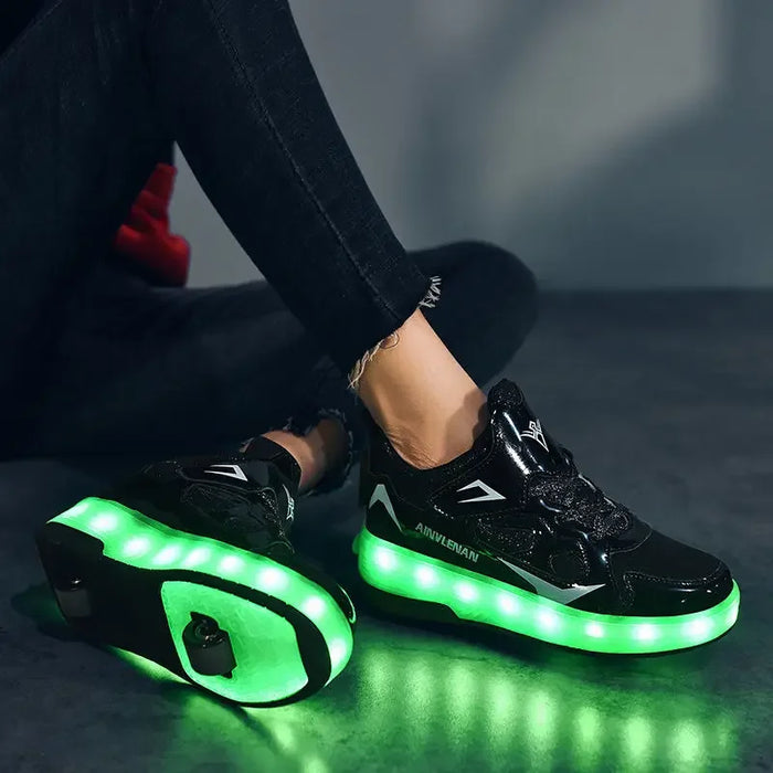 LumiRiders - Chaussures à Roues LED pour Enfants