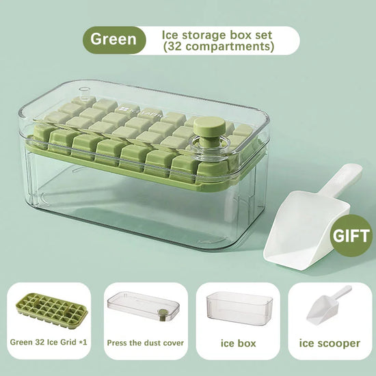 Bac à Glaçons en Silicone 32 Compartiments – Souple, Démoulage Facile & Sans BPA – FlexiFreeze