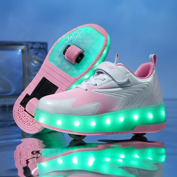 LumiRiders - Chaussures à Roues LED pour Enfants