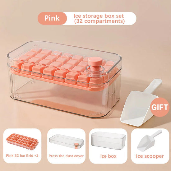 Bac à Glaçons en Silicone 32 Compartiments – Souple, Démoulage Facile & Sans BPA – FlexiFreeze