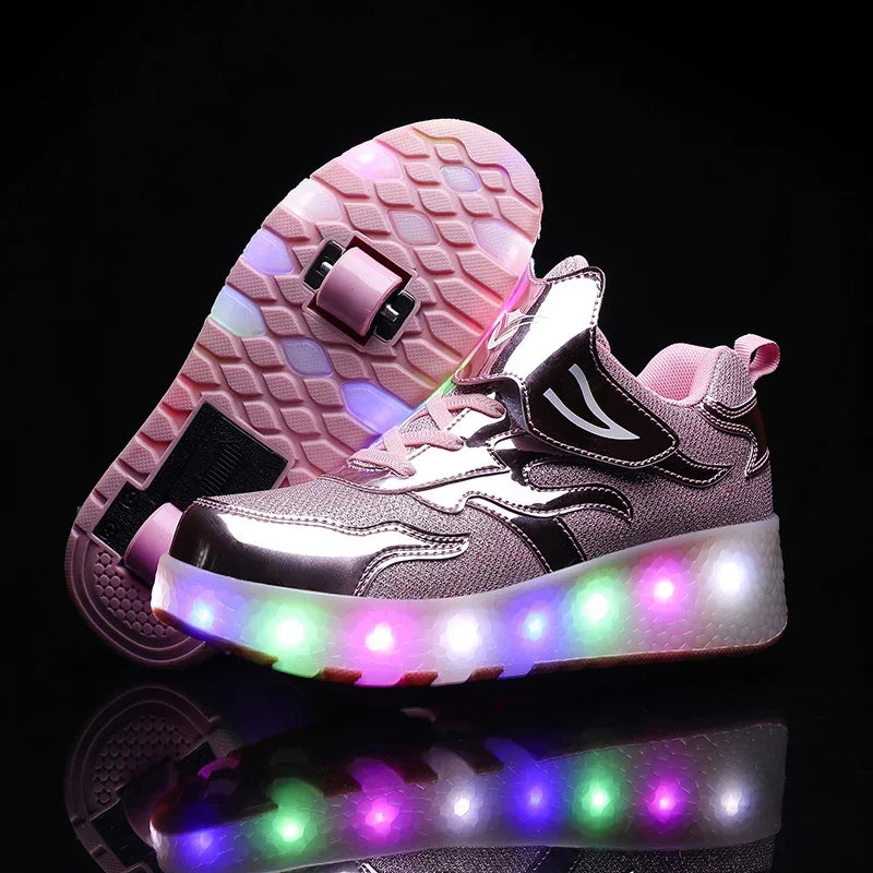 LumiRiders - Chaussures à Roues LED pour Enfants