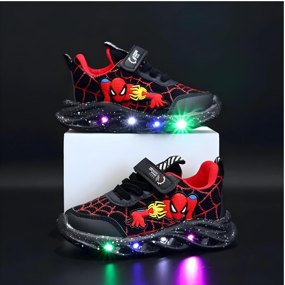 Sneakers LED Superhéros - Chaussures Tendance avec Lumières pour Enfants