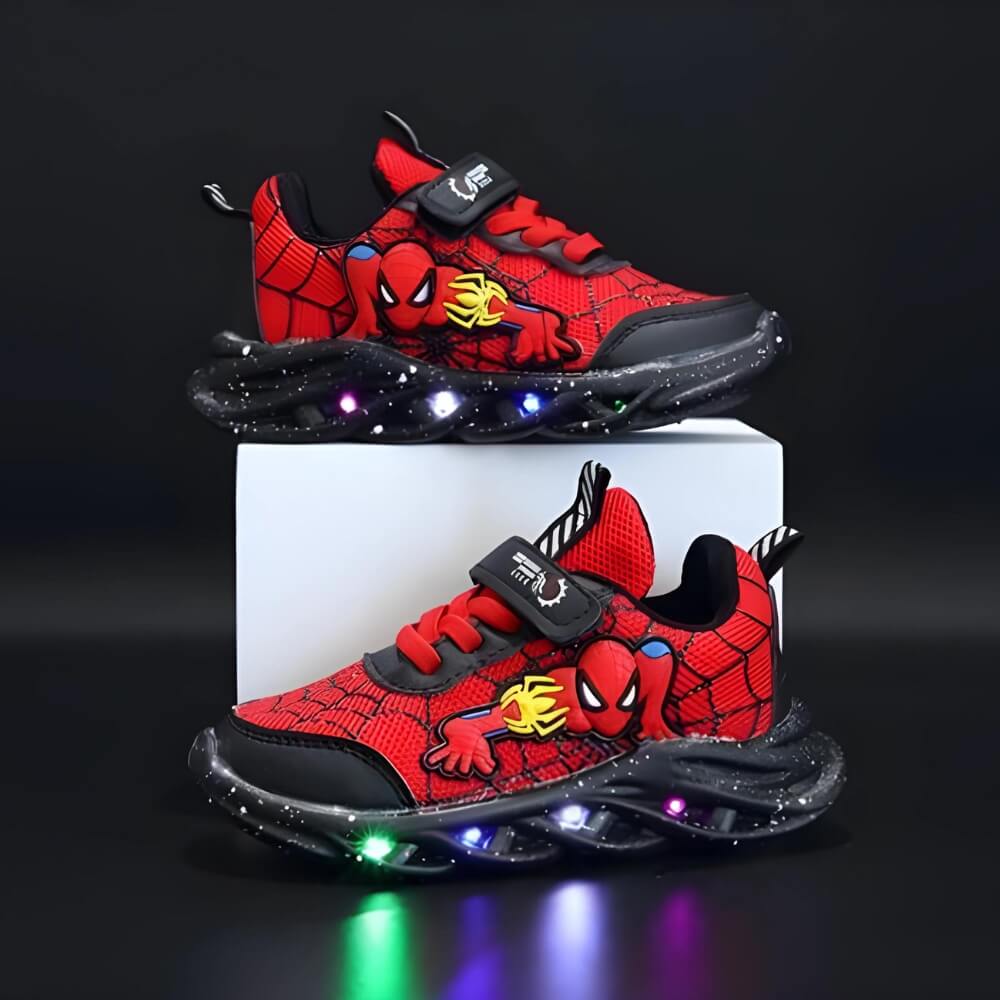 Sneakers LED Superhéros - Chaussures Tendance avec Lumières pour Enfants