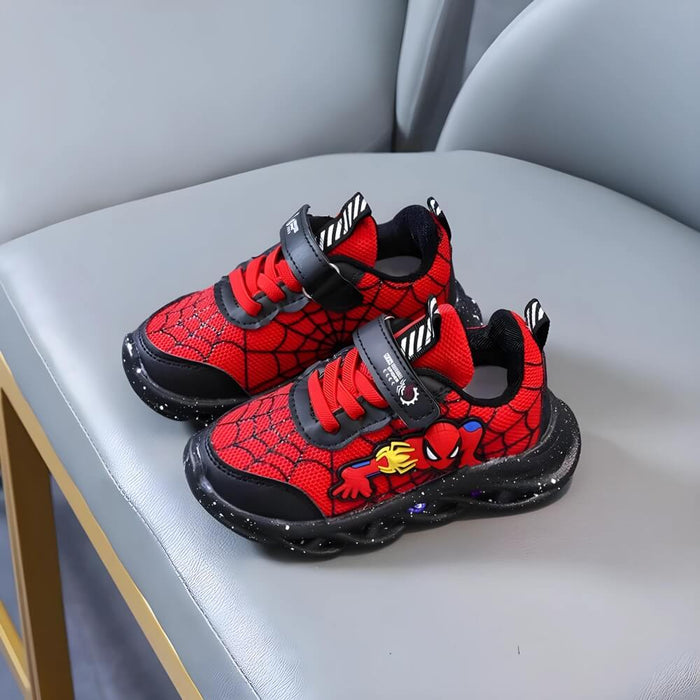 Sneakers LED Superhéros - Chaussures Tendance avec Lumières pour Enfants