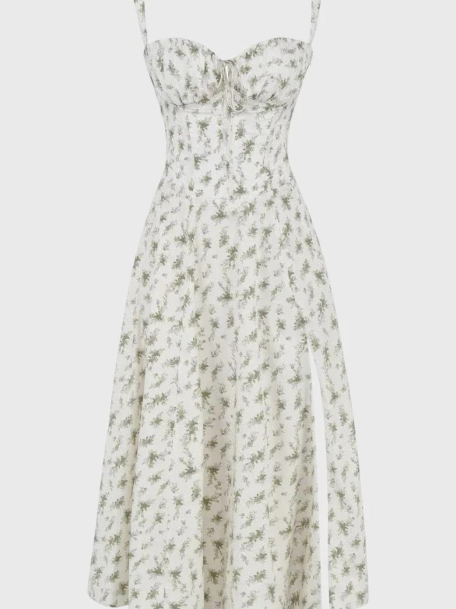 Sienna | Robe D'Été Fleurie Avec Fente Pour Femme | Midi