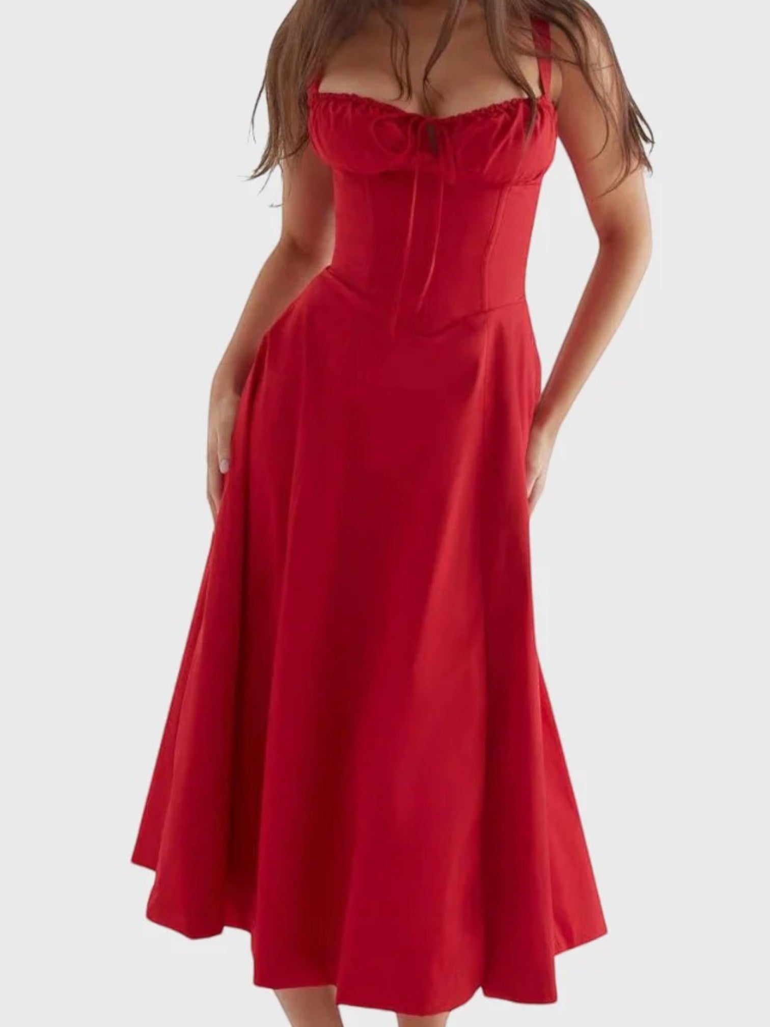 Sienna | Robe D'Été Fleurie Avec Fente Pour Femme | Midi