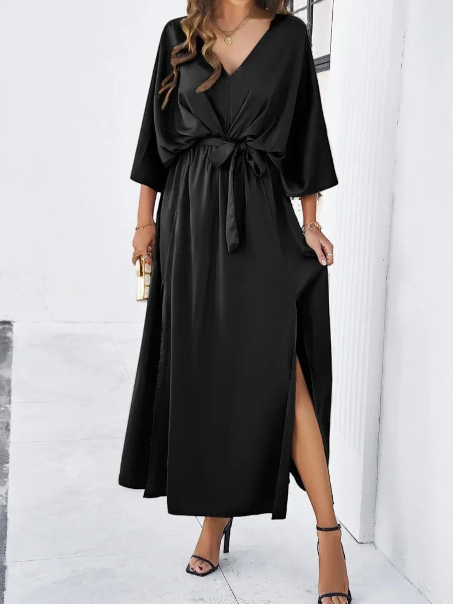 Liora | Robe De Soirée Élégante À Col En V Pour Femmes