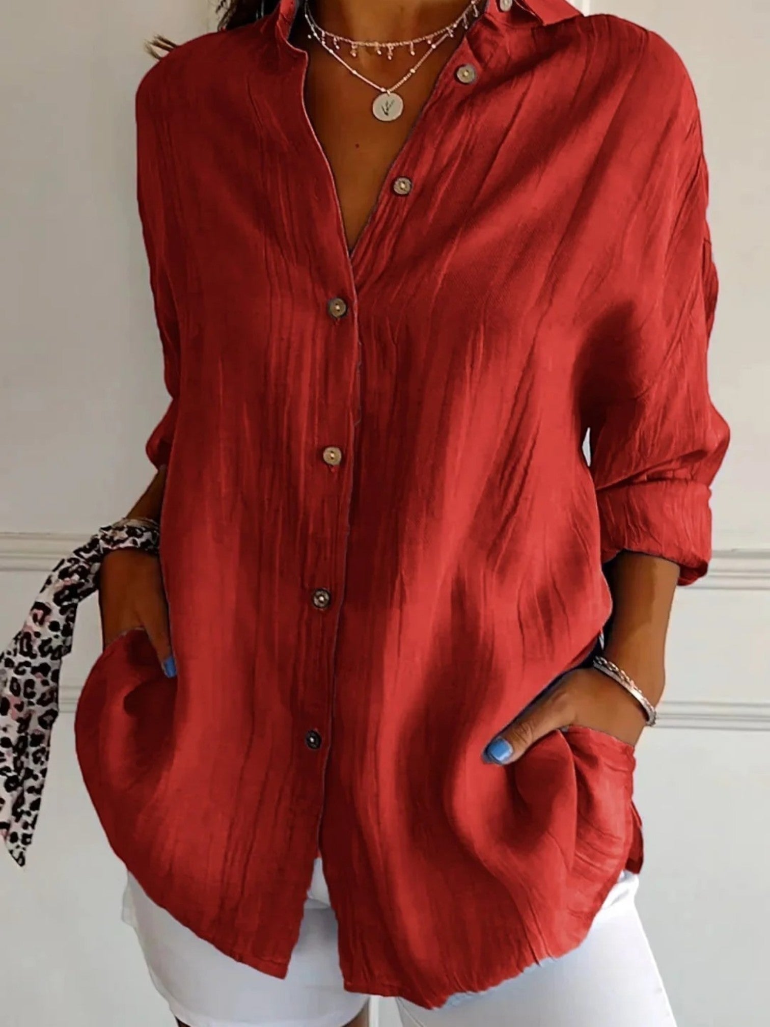 Amélie | Chemisier Chic À Col En V Pour Femme