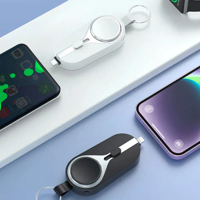 Clip de Charge Sans Fil Compacte - Alimentation Pratique et Portable
