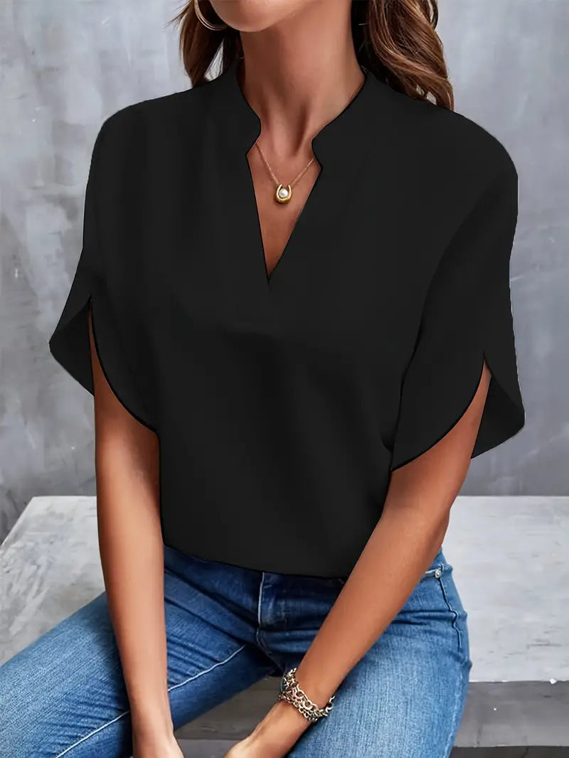 Delphine | Blouse Légère À Col En V Pour Femme