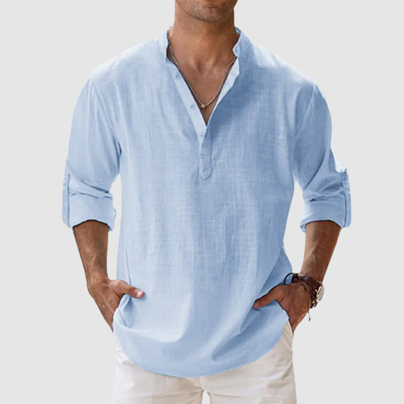Simon | Chemise D'été Décontractée Pour Hommes | Manches Longues