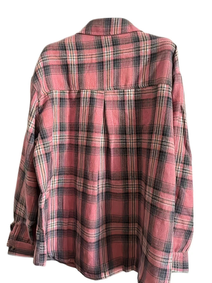 Camille - Chemise à Carreaux pour Femme à Manches Longues