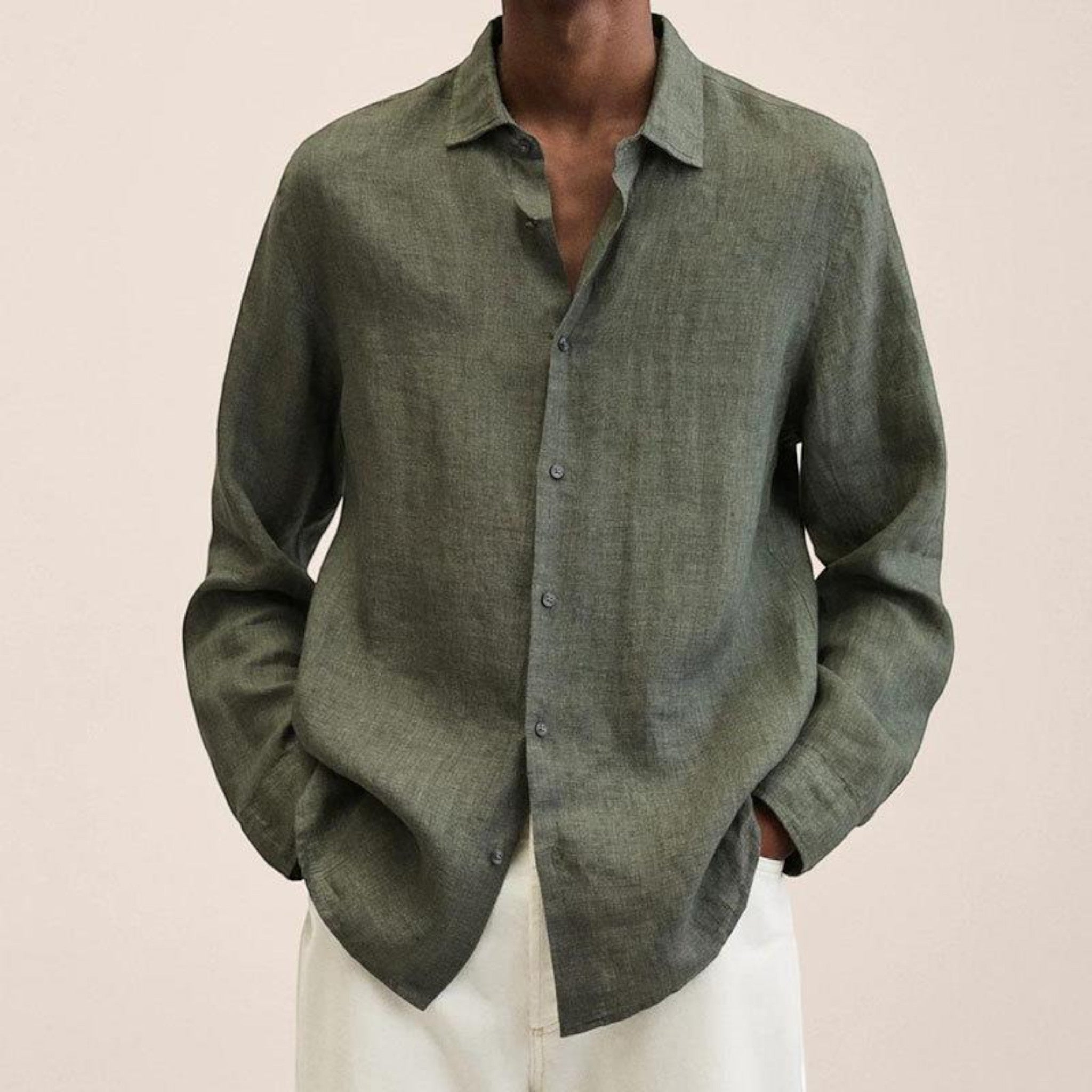 Axel | Chemise Décontractée À Manches Longues Pour Hommes