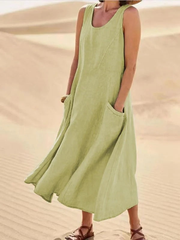 Robe Aérée en Lin – Légèreté et Élégance - Emma
