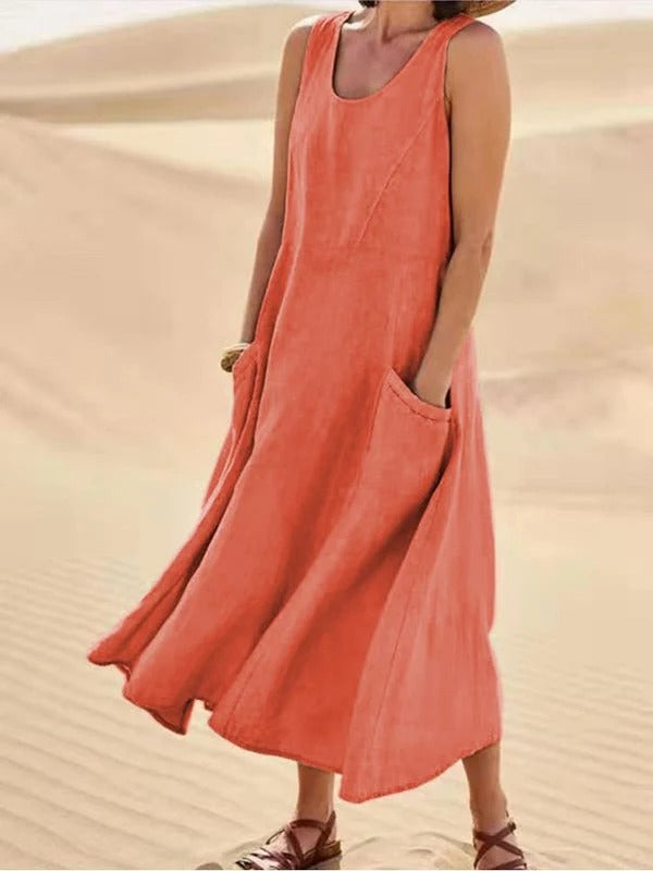 Robe Aérée en Lin – Légèreté et Élégance - Emma
