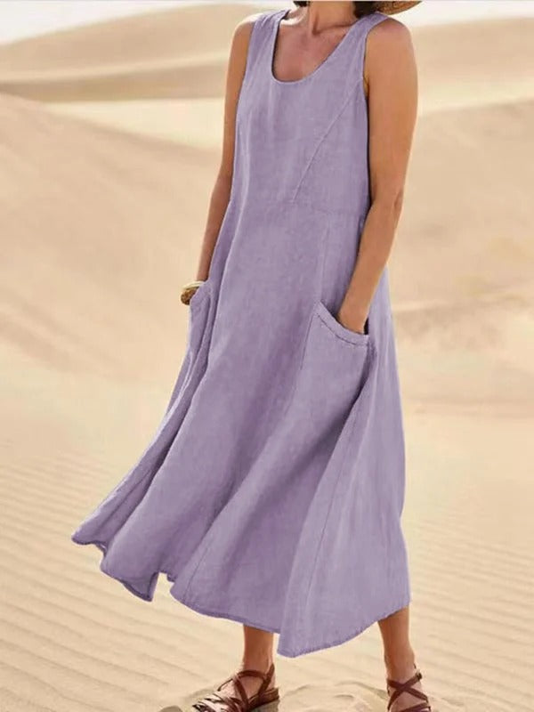 Robe Aérée en Lin – Légèreté et Élégance - Emma