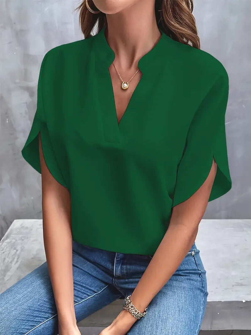 Delphine | Blouse Légère À Col En V Pour Femme