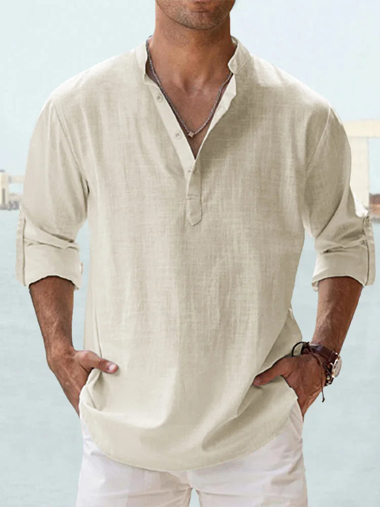 Simon | Chemise D'été Décontractée Pour Hommes | Manches Longues