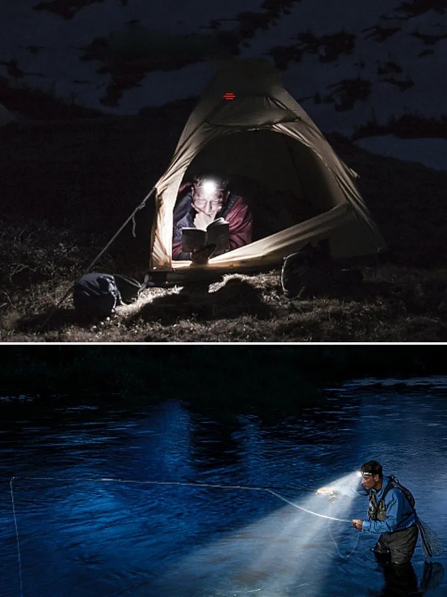 Lampe Frontale LED Rechargeable – Puissante, Étanche et Longue Durée – PowerBeam