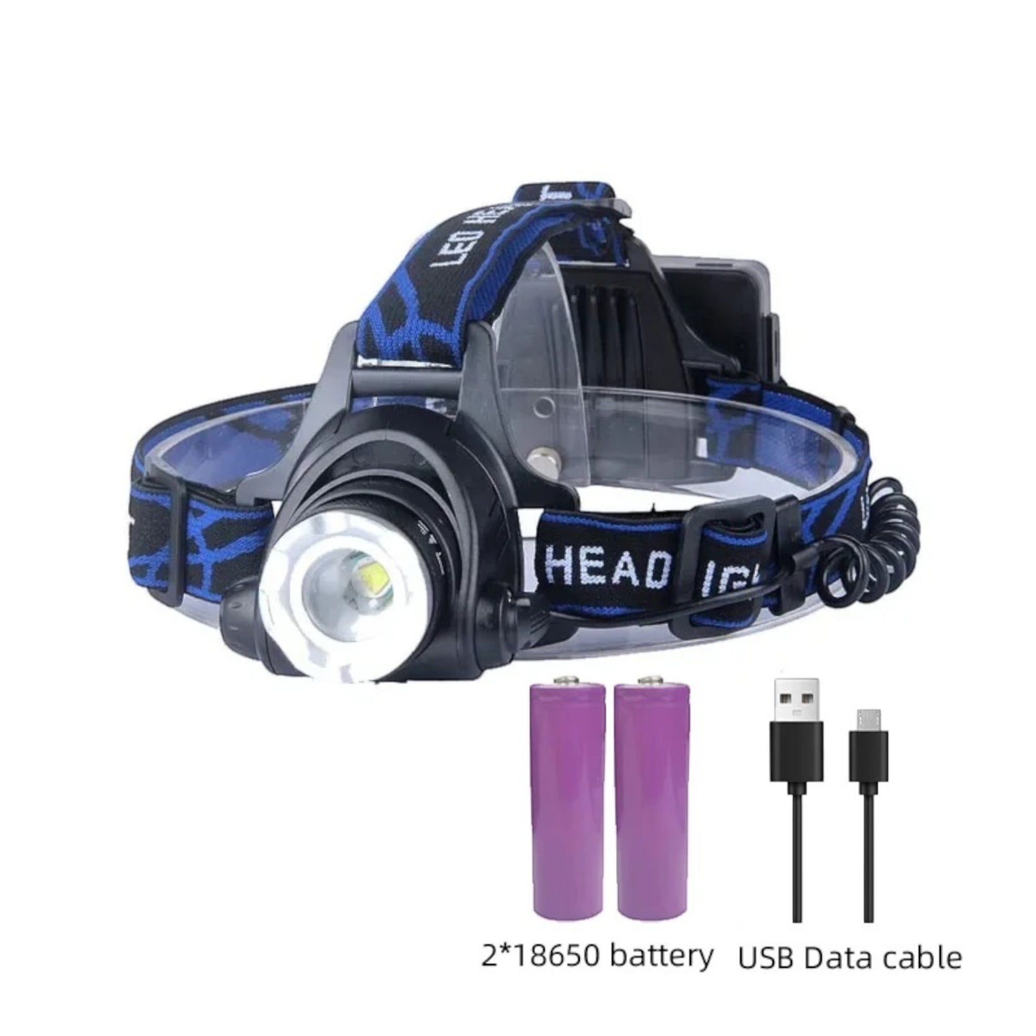 Lampe Frontale LED Rechargeable – Puissante, Étanche et Longue Durée – PowerBeam