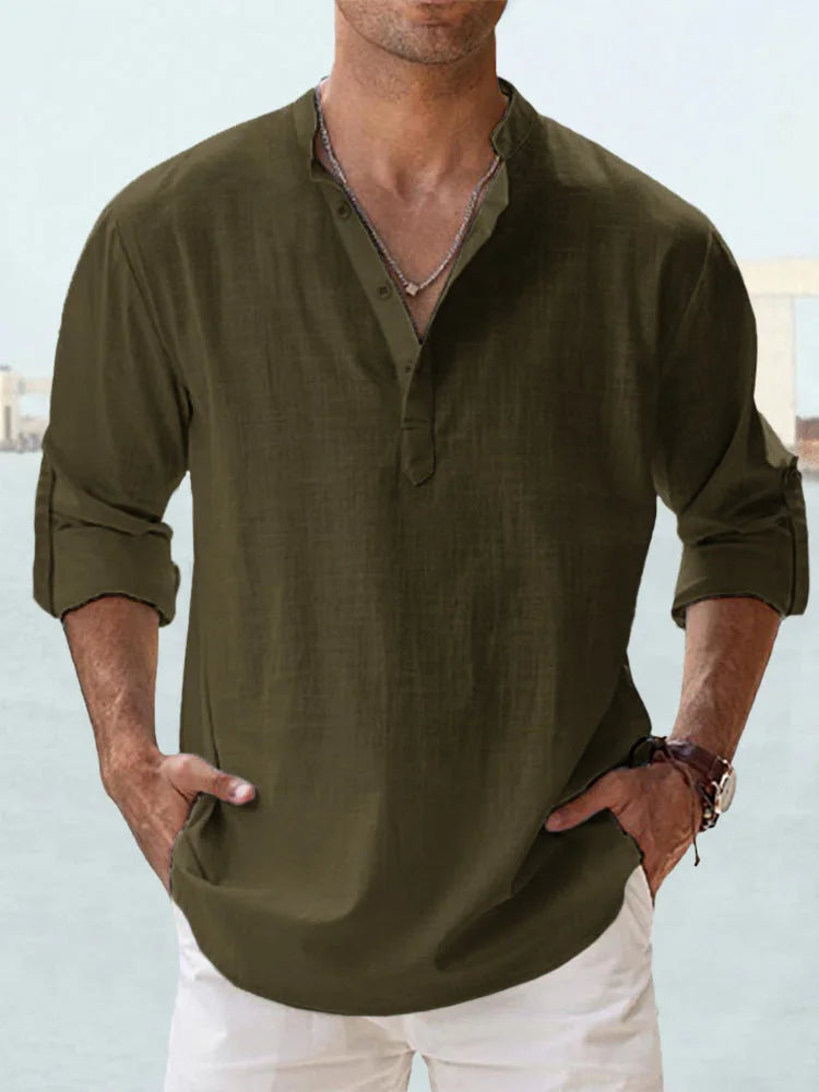 Simon | Chemise D'été Décontractée Pour Hommes | Manches Longues
