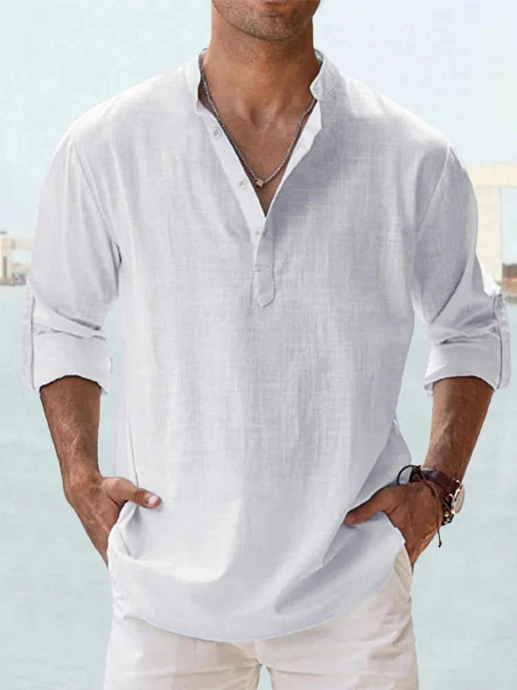 Simon | Chemise D'été Décontractée Pour Hommes | Manches Longues