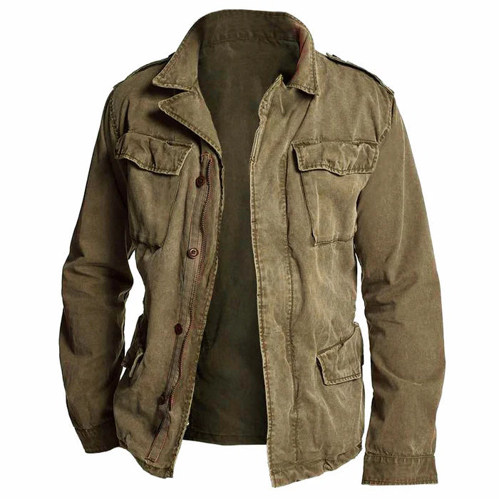 Alain - Veste de Travail Vintage Décontractée pour Homme